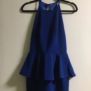 Beautiful blue Peplum dress. Check out @closetedition_ on IG for more pieces